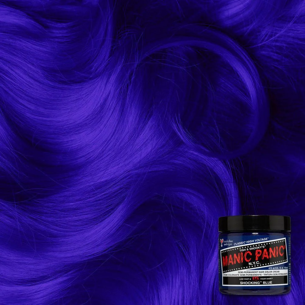 Manic Panic Creamtone Semi Permanent Hair Dye - Shocking Blue 4oz - Image 2