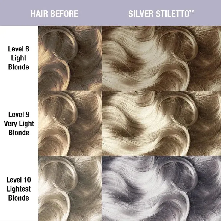 Manic Panic Creamtone Semi Permanent Hair Dye - Silver Stiletto 4oz - Image 3