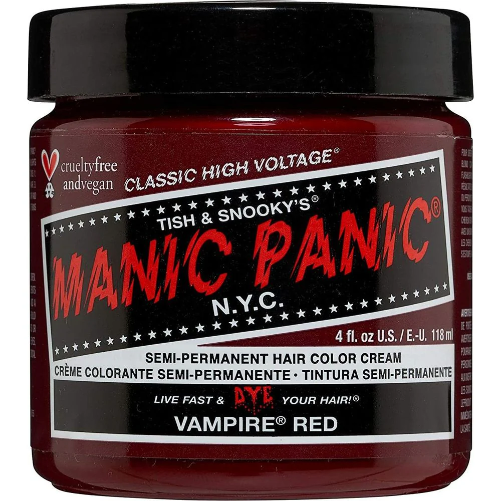 Manic Panic Creamtone Semi Permanent Hair Dye - Vampire Red 4oz
