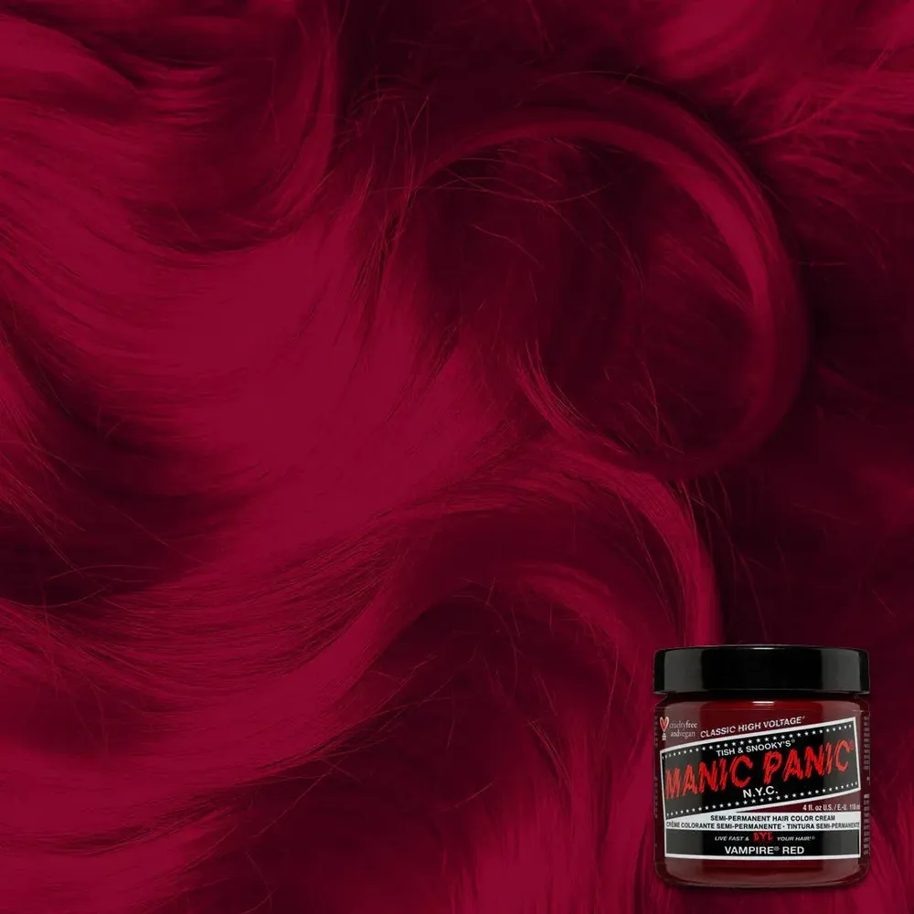 Manic Panic Creamtone Semi Permanent Hair Dye - Vampire Red 4oz - Image 2