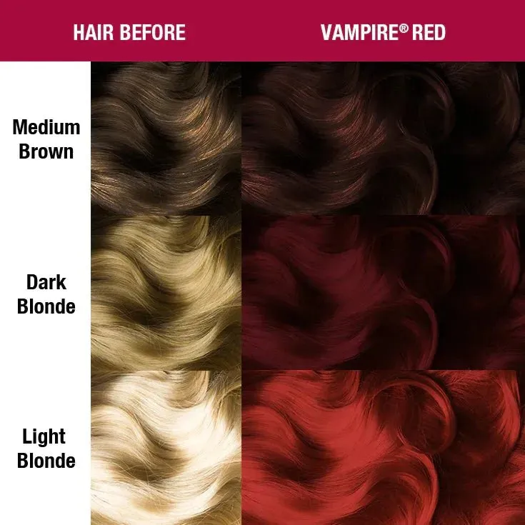 Manic Panic Creamtone Semi Permanent Hair Dye - Vampire Red 4oz - Image 4