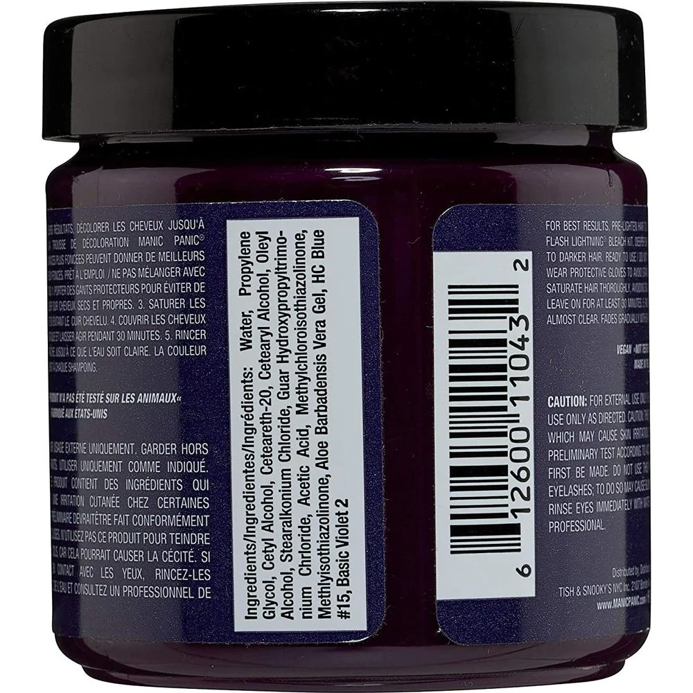 Manic Panic Creamtone Semi Permanent Hair Dye - Violet Night 4oz - Image 2
