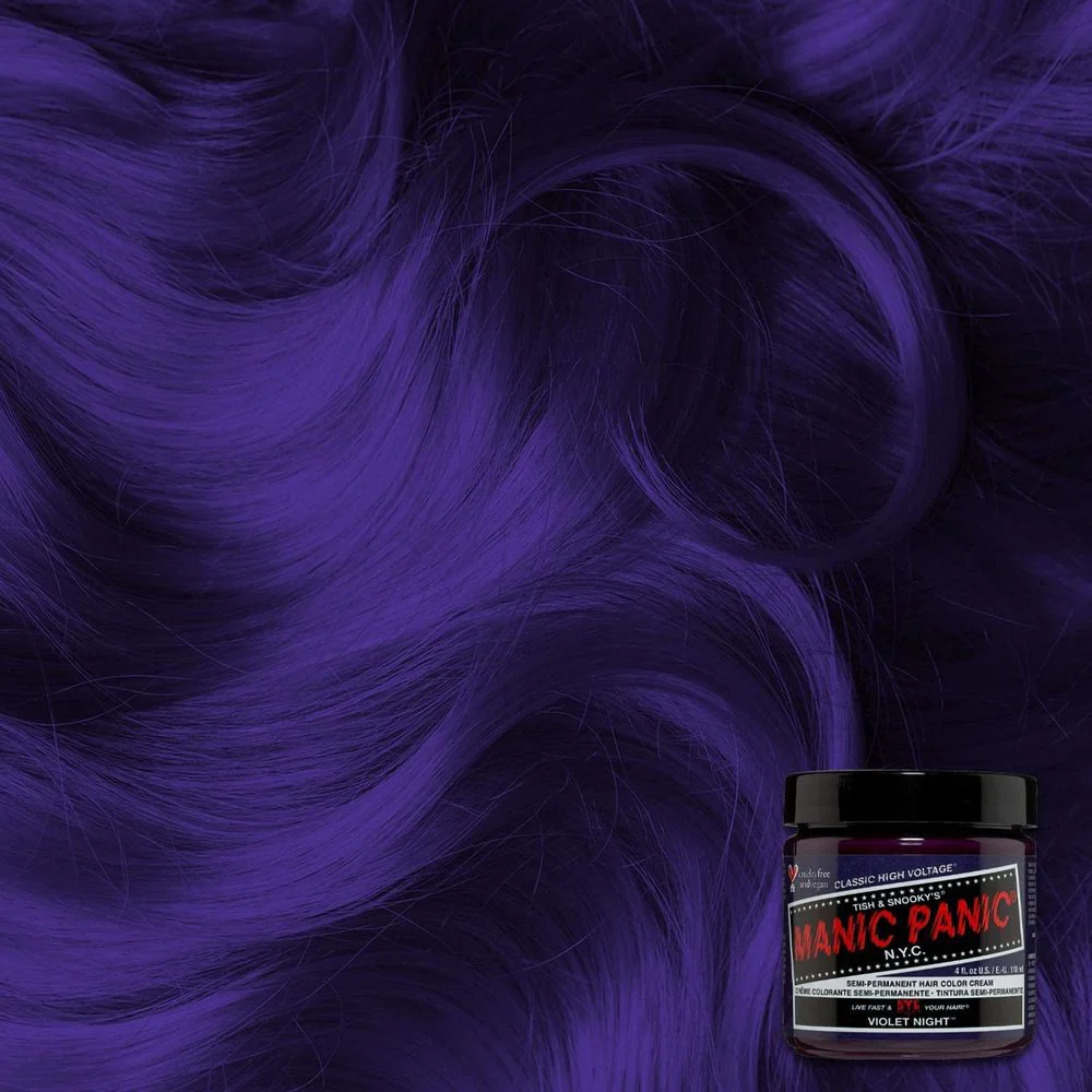 Manic Panic Creamtone Semi Permanent Hair Dye - Violet Night 4oz - Image 3