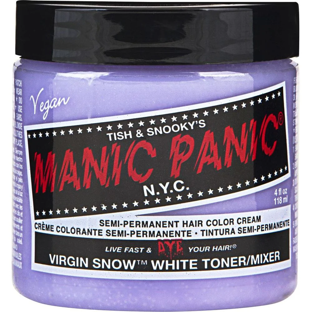 Manic Panic Creamtone Semi Permanent Hair Dye - Virgin Snow White Toner/Mixer 4oz