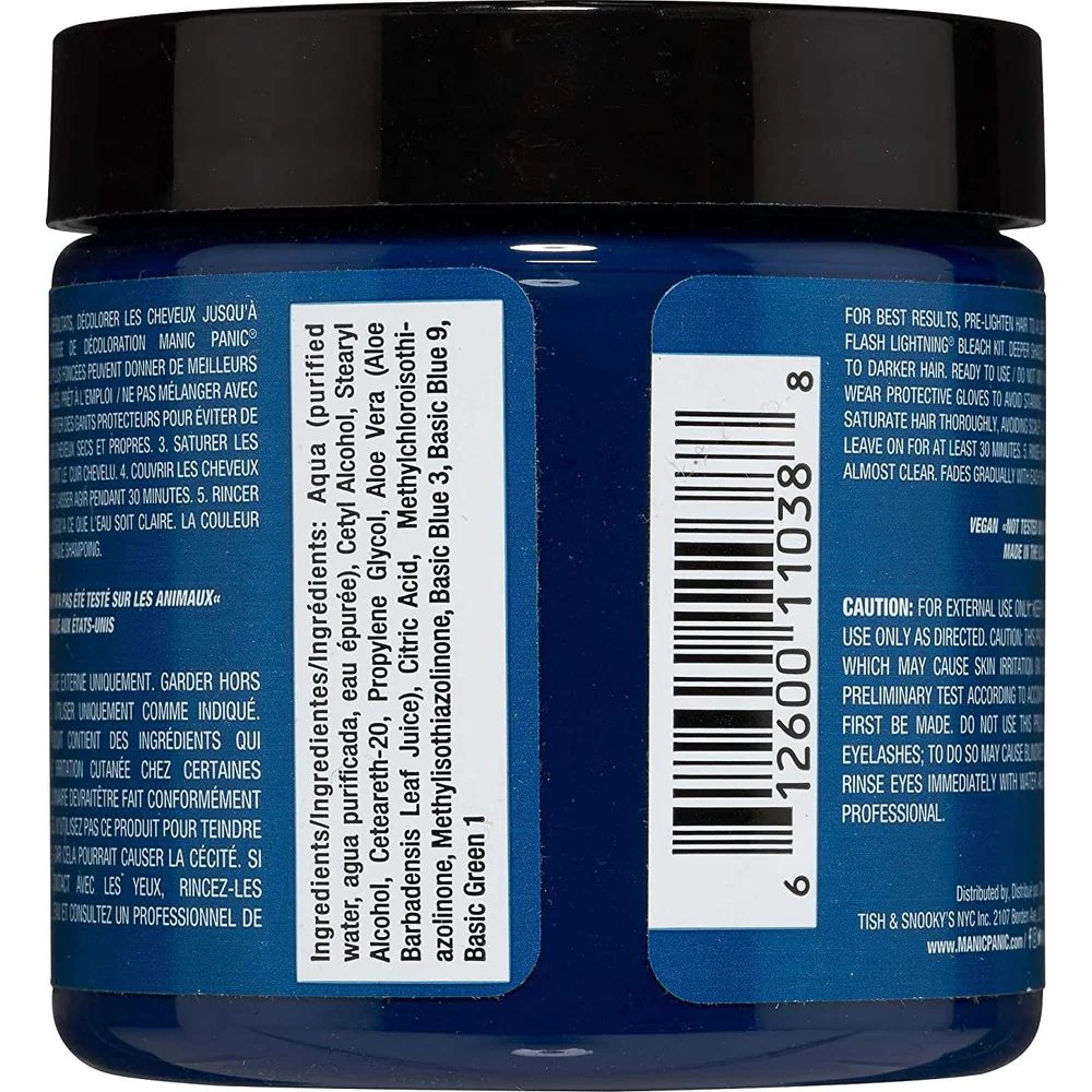 Manic Panic Creamtone Semi Permanent Hair Dye - VooDoo Blue 4oz - Image 2