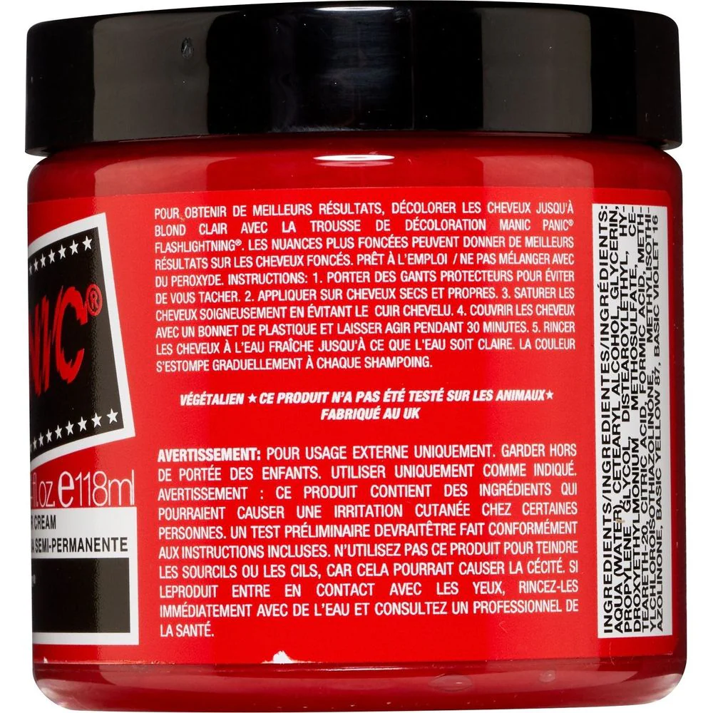 Manic Panic Creamtone Semi Permanent Hair Dye - Wildfire 4oz - Image 2