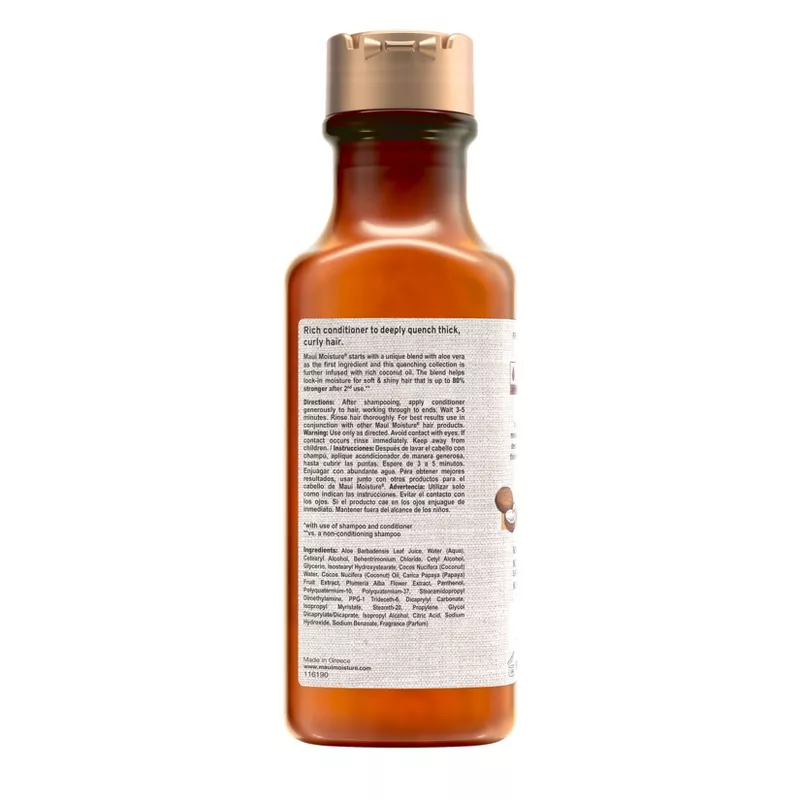 Maui Moisture Curl Quench + Coconut Oil Conditioner – 13 fl oz - Image 3