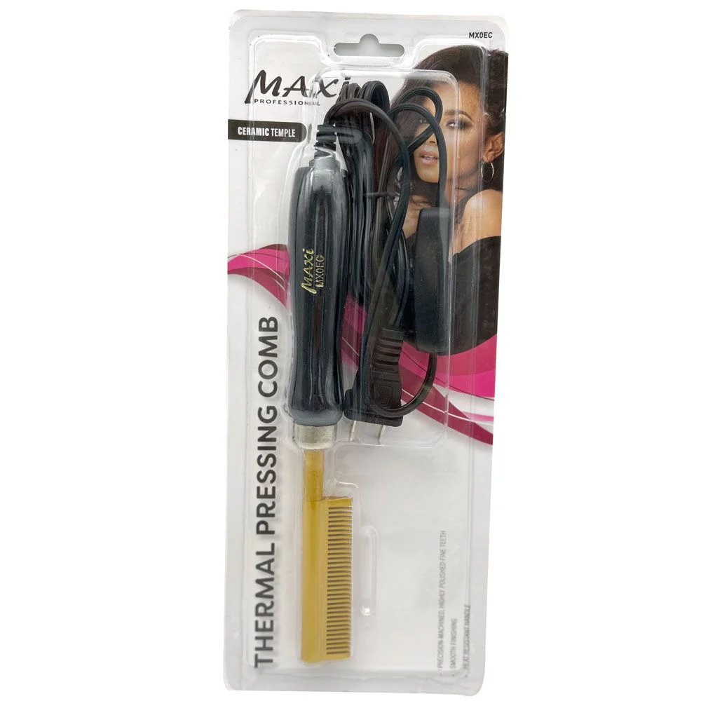 Maxi Professional Thermal Pressing Comb – Copper, Brass & Ceramic Variants - Image 2