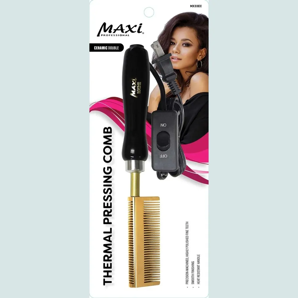 Maxi Professional Thermal Pressing Comb – Copper, Brass & Ceramic Variants - Image 8