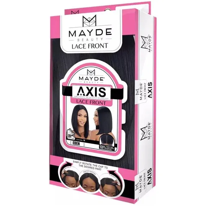 Mayde Axis Synthetic Lace Parting Wig - Eden - Image 3