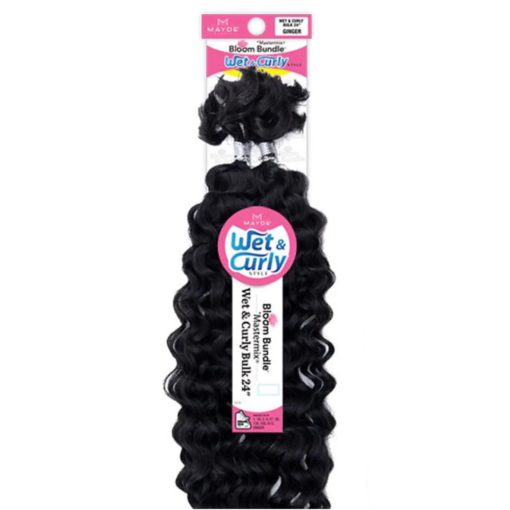 Mayde Beauty Bloom Bundle Weave Synthetic Hair Bulk β Wet & Curly 24"