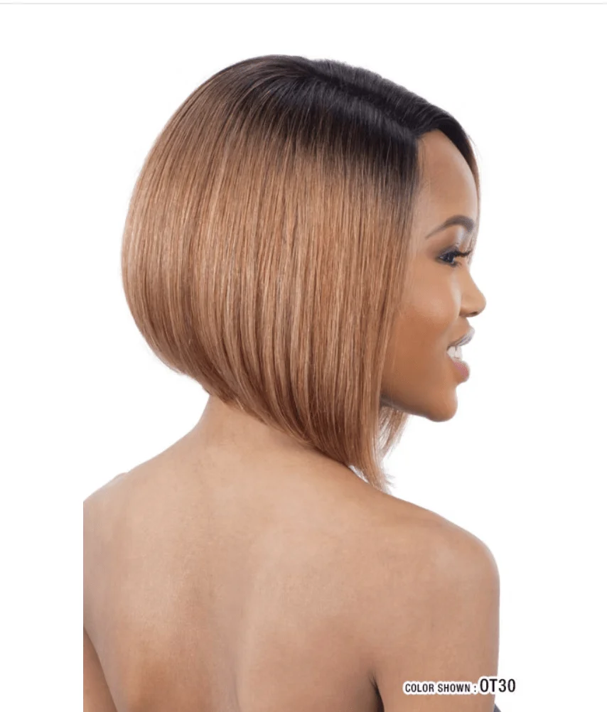 Mayde Beauty Human Hair Lace Front Wig - Angled Bob - Image 2