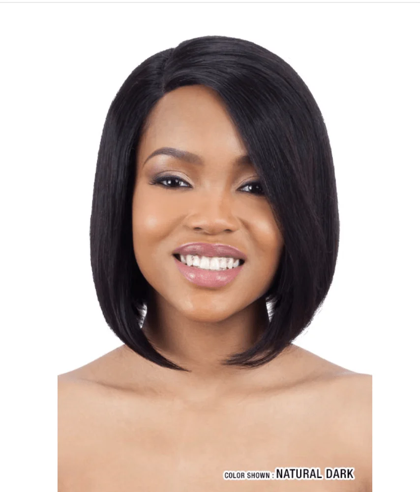 Mayde Beauty Human Hair Lace Front Wig - Angled Bob - Image 3