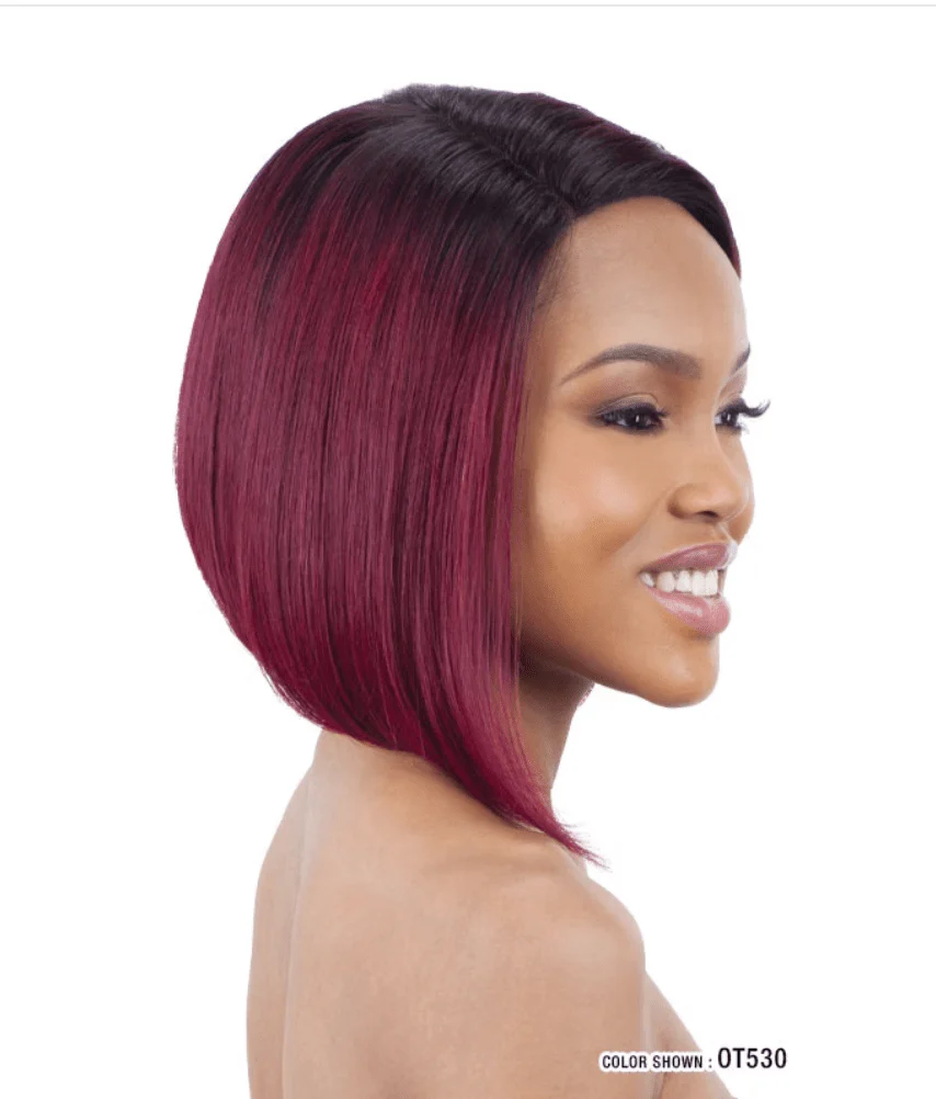 Mayde Beauty Human Hair Lace Front Wig - Angled Bob - Image 4