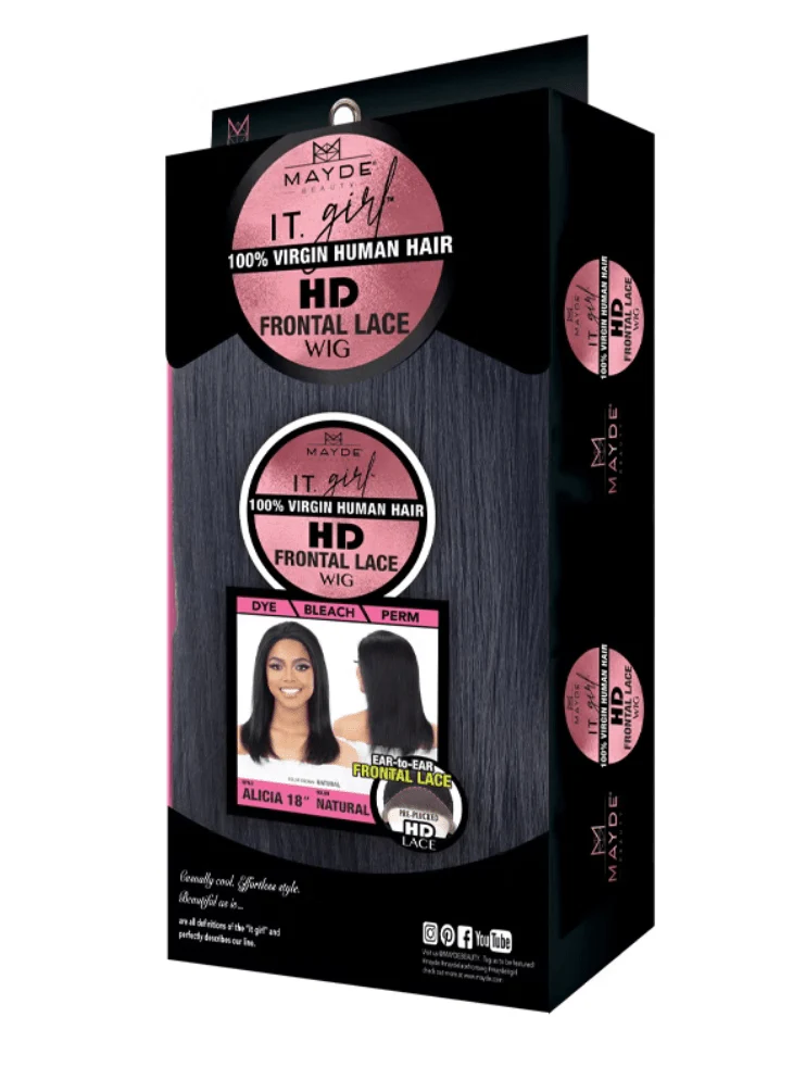 Mayde Beauty It Girl HD Lace Wig Human Hair 18" β Alicia - Image 3
