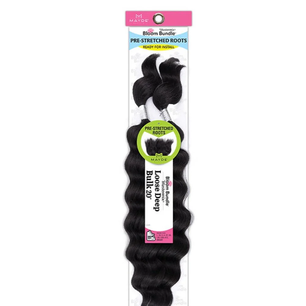 Mayde Beauty Synthetic Bloom Bundle Weave β Loose Deep Bulk 20"