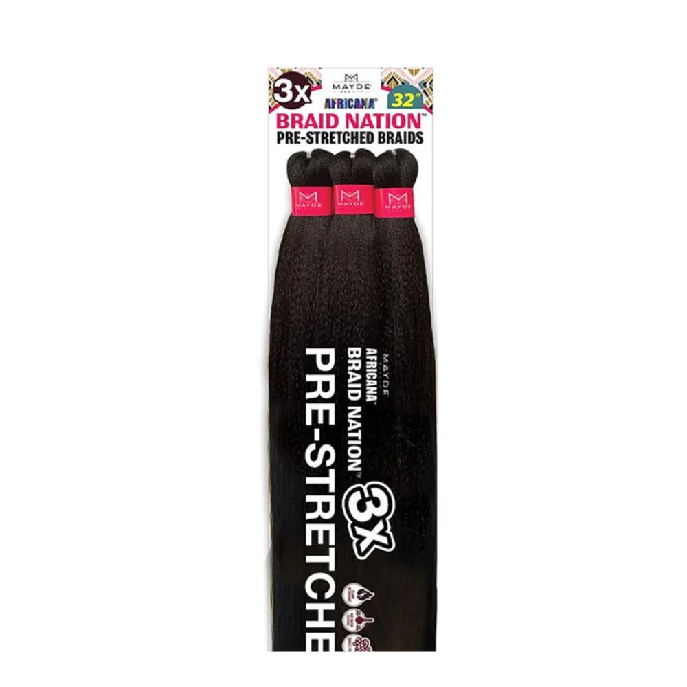 Mayde Beauty Synthetic Braiding Hair β 3X Braid Nation 32β³