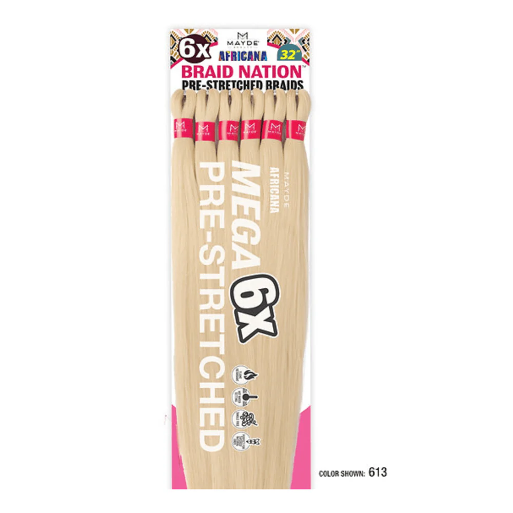 Mayde Beauty Synthetic Braiding Hair β 6X Braid Nation 32β³ - Image 11