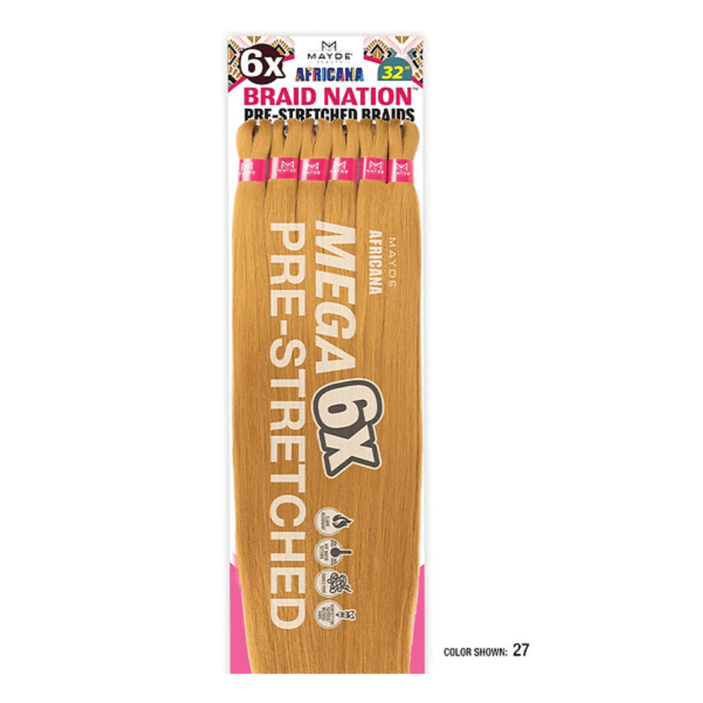 Mayde Beauty Synthetic Braiding Hair β 6X Braid Nation 32β³ - Image 8