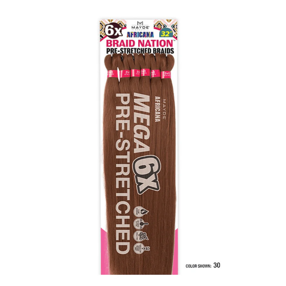 Mayde Beauty Synthetic Braiding Hair β 6X Braid Nation 32β³ - Image 9