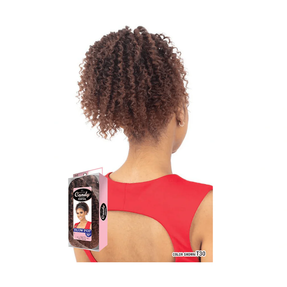 Mayde Beauty Synthetic Drawstring Ponytail – Blow Pop 10” - Image 2