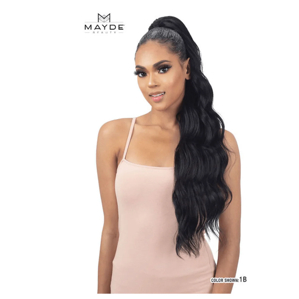 Mayde Beauty Synthetic Drawstring Ponytail β Bossy Doll 28β - Image 3