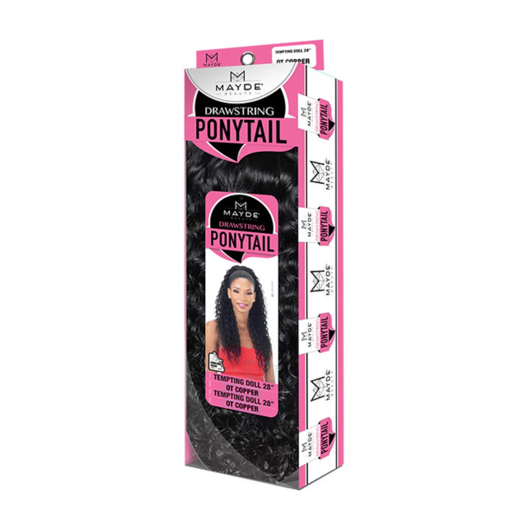 Mayde Beauty Synthetic Drawstring Ponytail β Tempting Doll 28β - Image 3