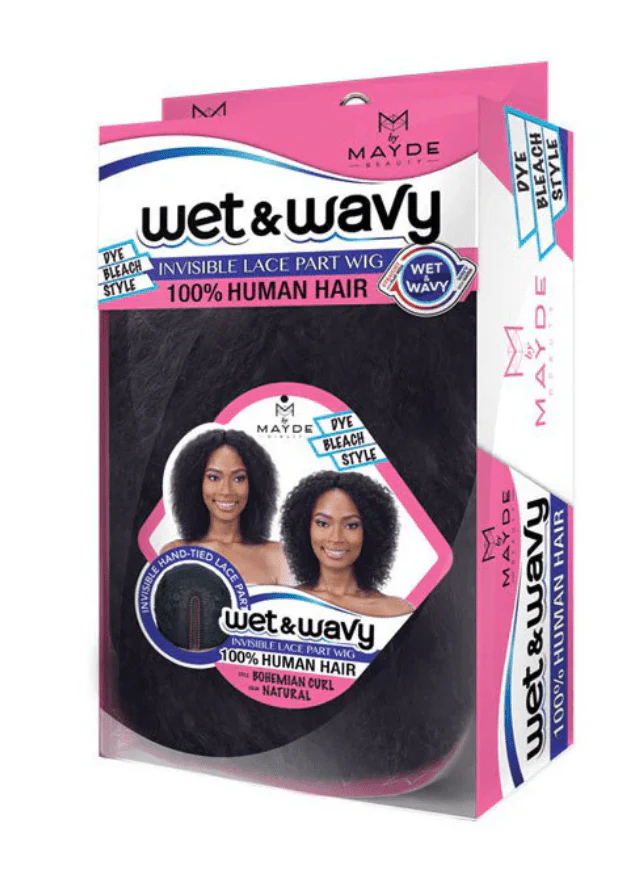 Mayde Beauty Wet & Wavy Lace Part Wig β Bohemian - Image 4
