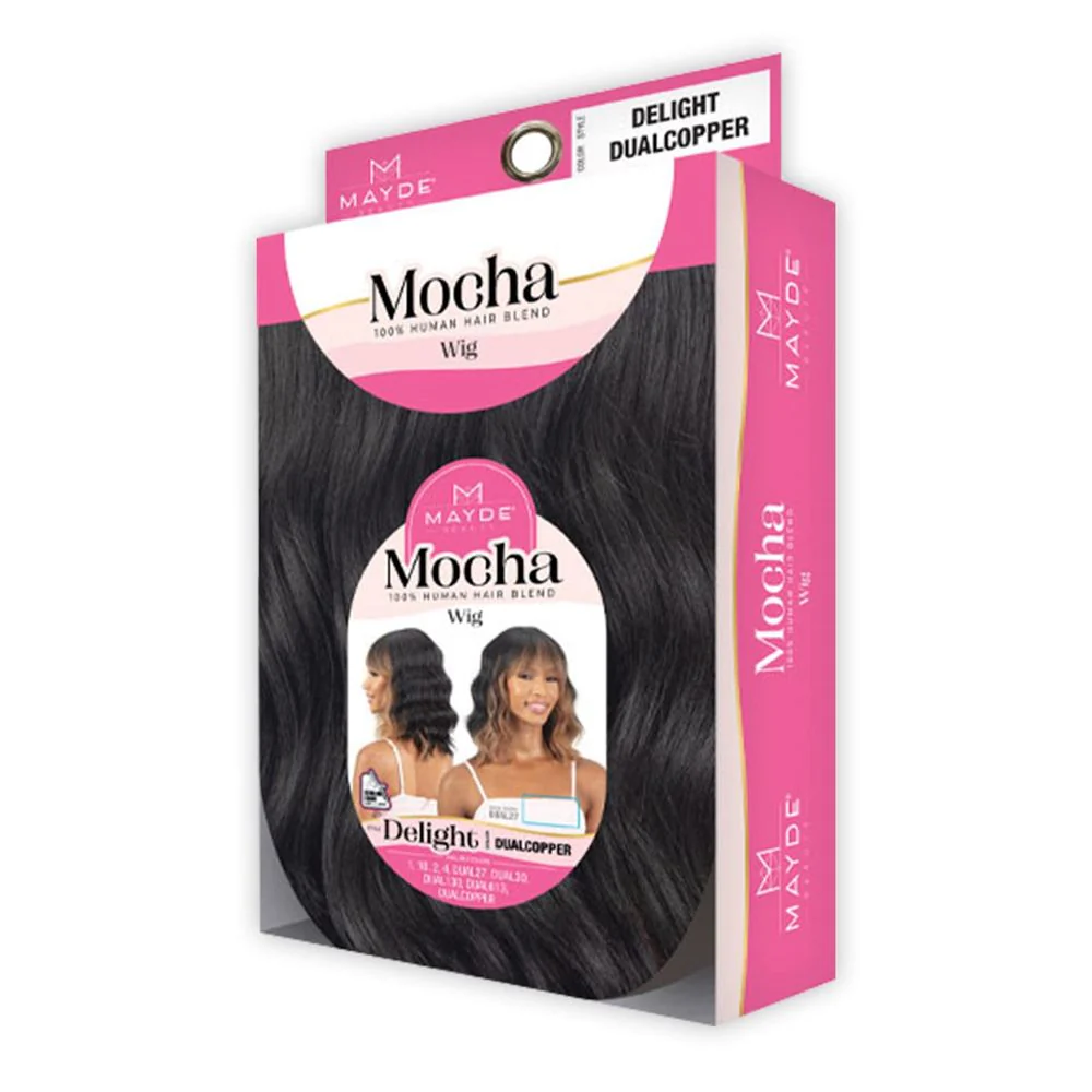 Mayde Mocha 100% Human Hair Blend Wig β Delight - Image 3