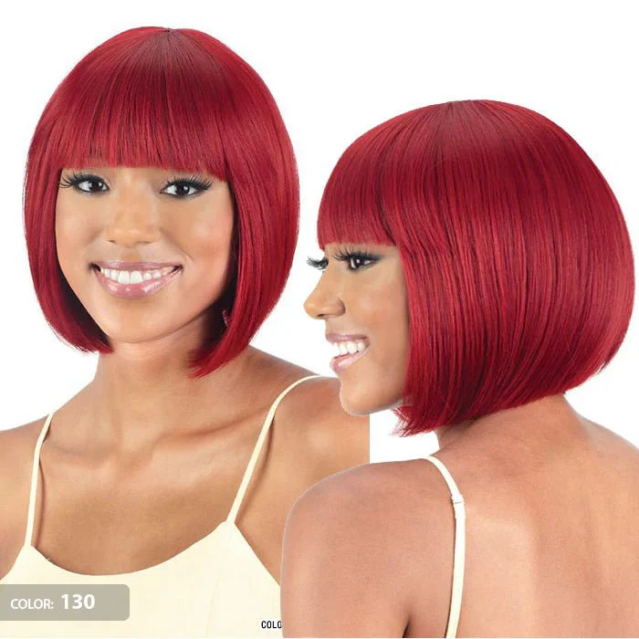 Mayde Mocha 100% Human Hair Blend Wig – Peach - Image 3