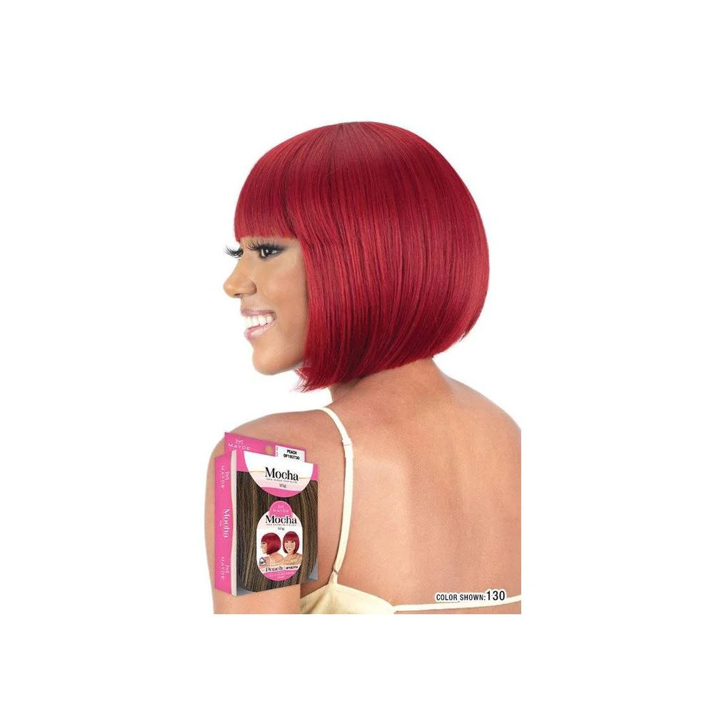 Mayde Mocha 100% Human Hair Blend Wig – Peach - Image 6