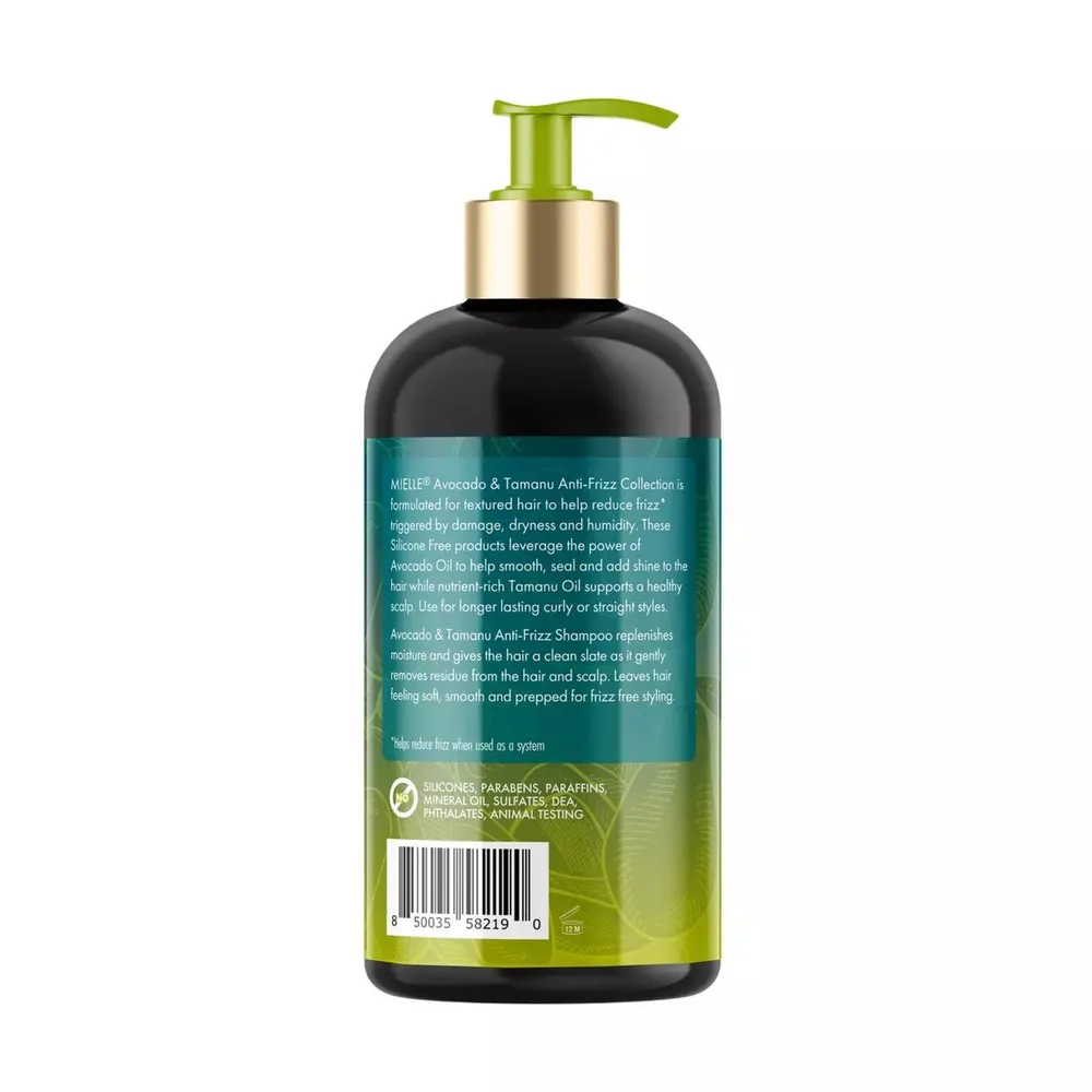 Mielle Avocado & Tamanu Anti-Frizz Shampoo & Conditioner โ 12 fl oz - Image 4