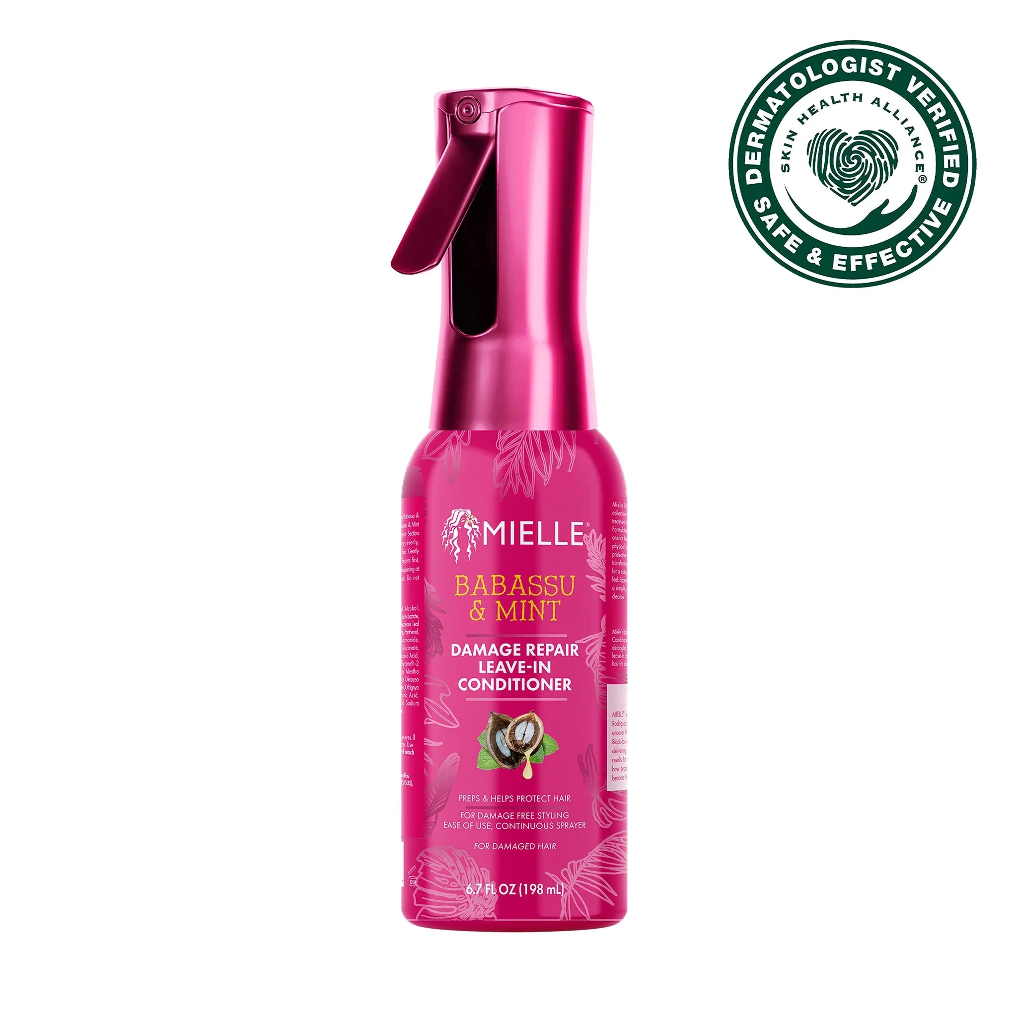 Mielle Babassu & Mint Leave-In Conditioner – 6.7oz - Image 2