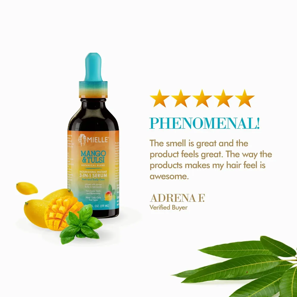 Mielle Mango & Tulsi Nourishing Instant 3-IN-1 Serum - Image 4