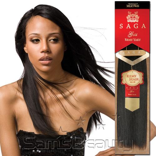 MilkyWay Saga Gold Remy Yaky 100% Human Hair Weave β 14" - Image 3