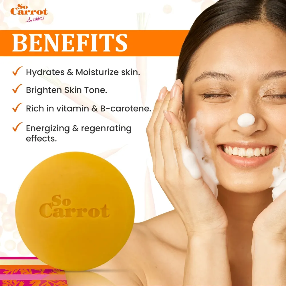 So Carrot Exfoliating Soap – 200g - Image 3