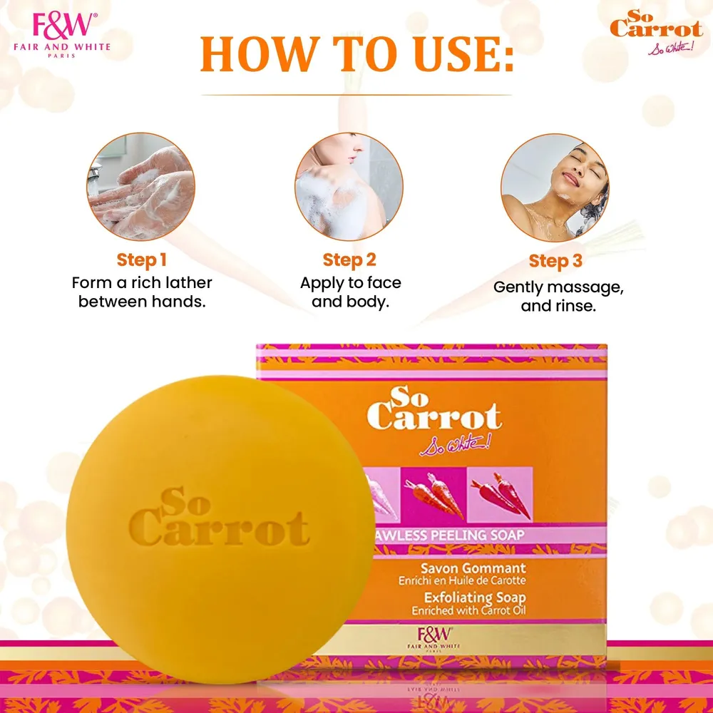 So Carrot Exfoliating Soap – 200g - Image 4