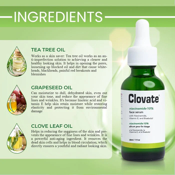 Mitchell Brands Clovate Niacinamide 10% Face Serum - 1oz - Image 3