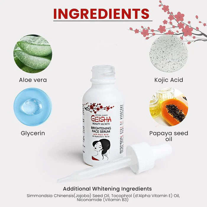Geisha Beauty Secrets Kojic Acid Face Serum - 1oz - Image 8