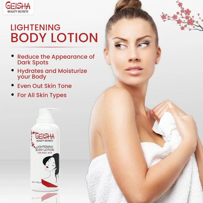 Geisha Beauty Secrets Kojic Acid Body Lotion - 13.5oz - Image 3