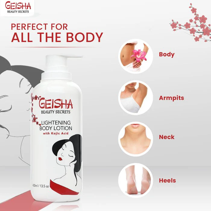 Geisha Beauty Secrets Kojic Acid Body Lotion - 13.5oz - Image 6