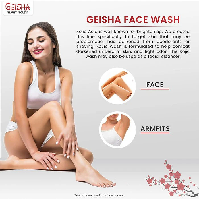 Geisha Beauty Secrets Kojic Acid Shea Butter Face Wash - 2oz - Image 6