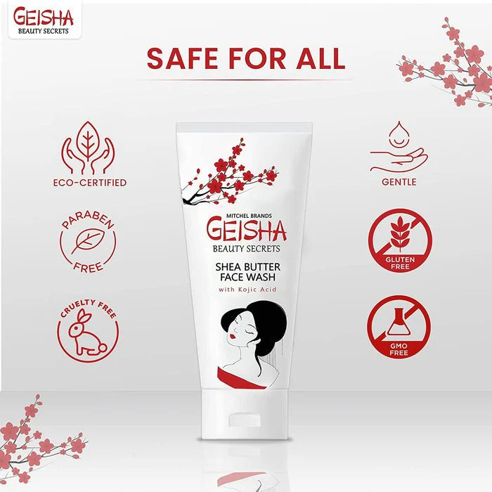 Geisha Beauty Secrets Kojic Acid Shea Butter Face Wash - 2oz - Image 7