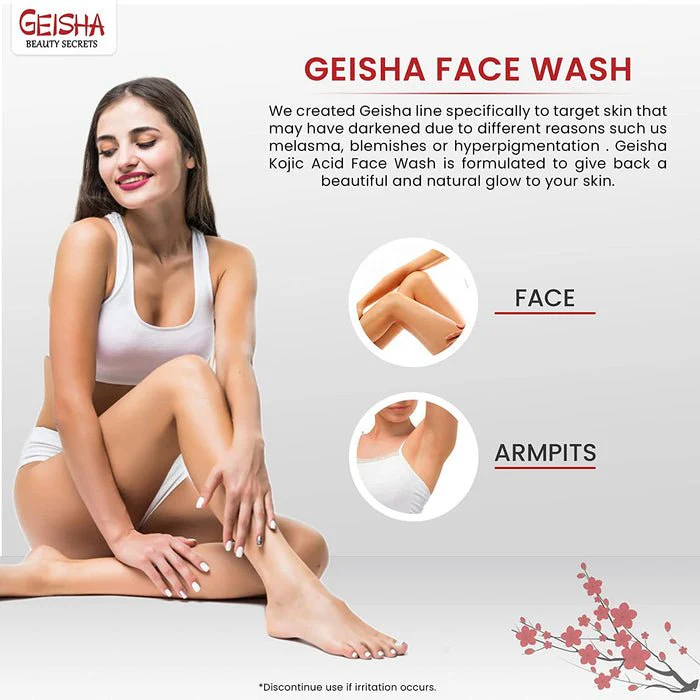 Geisha Beauty Secrets Kojic Acid Shea Butter Face Wash - 4oz - Image 6