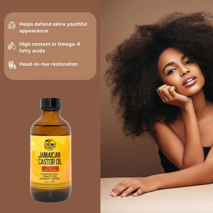 Mitchell Brands Jamaican Amber Jamaican Castor Oil 4oz - Image 5