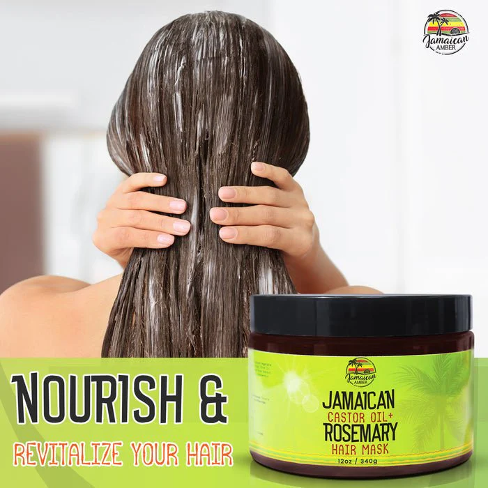 Mitchell  Jamaican Castor Oil+ Rosemary Hair Masque 12oz - Image 6