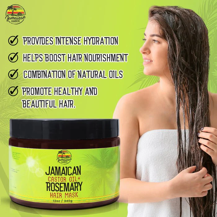 Mitchell  Jamaican Castor Oil+ Rosemary Hair Masque 12oz - Image 8