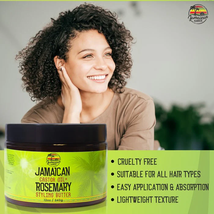 Mitchell Jamaican Amber Castor Oil & Rosemary Butter - 12oz - Image 9