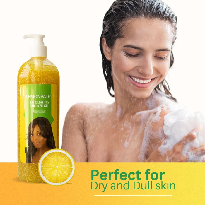 Mitchell Brands Lemonvate Exfoliating Shower Gel 32oz - Image 3