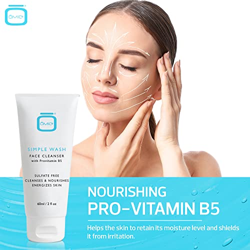 Mitchell Brands Omic+ Simple Wash Face Cleanser with ProVitamin B5 - 2oz - Image 5